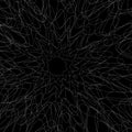 Tangled random curvy lines pattern, geometric element
