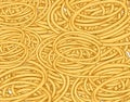 Tangled spaghetti .Seamless waves hand drawn pattern