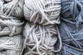 tangles of multicolored thick woolen threads. background. knitting Royalty Free Stock Photo