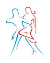 Tango dance abstract 3 business insurance abstract