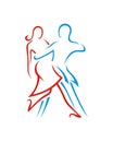 Tango dance abstract 1 business insurance abstract