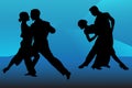 Tango dancers Royalty Free Stock Photo