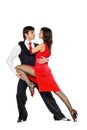 Tango dancers in action Royalty Free Stock Photo