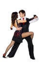 Tango dancers in action Royalty Free Stock Photo