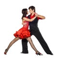 Tango dancers in action Royalty Free Stock Photo