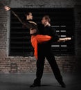 Tango dancers in action Royalty Free Stock Photo