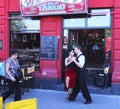 Tango Dancers Restaurant in La Boca, Buenos Aires, Argentina Royalty Free Stock Photo