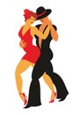 The tango danse