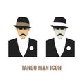 Tango man icon.