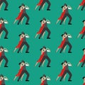 Tango seamless pattern