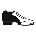 Tango shoe icon, simple style