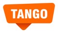 tango sticker. tango orange sign isolated on transpatent background Royalty Free Stock Photo