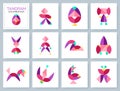 Tangram puzzle. Vector set with various objects. Royalty Free Stock Photo