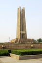 `Tangshan earthquake monument` handwriting on the board on may 10, 2014, tangshan city, hebei province, China