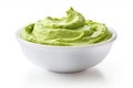 Tangy Bowl wasabi paste. Generate Ai Royalty Free Stock Photo