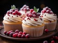 essence of cranberry cupcakes