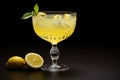 Tangy Limoncello cocktail. Generate Ai