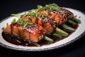Tangy Salmon soy sauce. Generate Ai