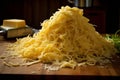 Tangy Shredded cheese. Generate Ai