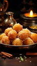 Tangy spheres Kacha aam ke ladoo, crispy and flavorful, a taste sensation