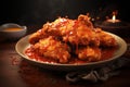 Tangy Spicy fried chicken. Generate Ai