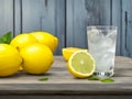 Tangy Temptation: Captivating Lemon Juice on the Table Photo to Refresh Your Senses