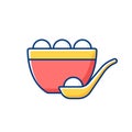 Tangyuan RGB color icon