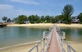 Tanjong beach, Sentosa island, Singapore Royalty Free Stock Photo