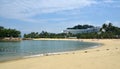 Tanjong beach, Sentosa island, Singapore Royalty Free Stock Photo