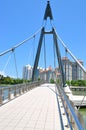 Tanjong Rhu Suspension Bridge Royalty Free Stock Photo