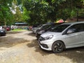 Tanjung Indonesia October 3, 2021, car park in Sapana park