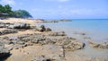 Tanjung Kalian Coastline With Stretches Of Coral Rocks, Indonesia