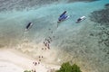 Tanjung Tinggi Beach, Belitung Island, Indonesia which has beautiful white sand