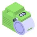 Tank air compressor icon, isometric style Royalty Free Stock Photo