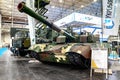 Tank BM OPLOT. Main battle tank BM OPLOT of Ukrainian production at the international exhibition ARMS AND SECURITY - 2021. Kiev.