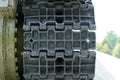 Tank Caterpillar Tread Close-Up