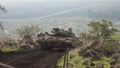 Tank in the Golan Heights Royalty Free Stock Photo