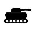 Tank icon illustrated in vector on white background Royalty Free Stock Photo