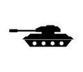 Tank icon illustrated in vector on white background Royalty Free Stock Photo