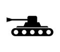 Tank icon illustrated in vector on white background Royalty Free Stock Photo