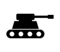 Tank icon illustrated in vector on white background Royalty Free Stock Photo