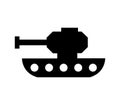 Tank icon illustrated in vector on white background Royalty Free Stock Photo