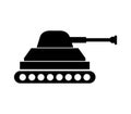 Tank icon illustrated in vector on white background Royalty Free Stock Photo