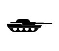 Tank icon illustrated in vector on white background Royalty Free Stock Photo