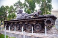 Tank M48A3 used in Vietnam war, in Quang Tri museum Royalty Free Stock Photo