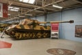 BOVINGTON, ENGLAND -12 March 2013- Established in 1947, the Tank Museum in Bovington, Dorset, displays a collection of armored fig Royalty Free Stock Photo