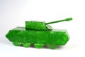 Tank from paperboard Royalty Free Stock Photo