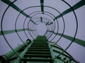 Tank stairs seamless pattern presenting around sky industrial Royalty Free Stock Photo