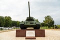 Tank T-34. Alley of Glory in Grozny, Chechnya.