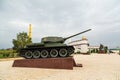 Tank T-34. Alley of Glory in Grozny, Chechnya.